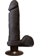 The Realistic Cock Ultraskyn Vibrating Dildo 8in - Chocolate