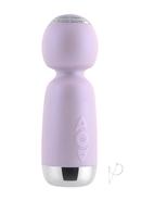 Playboy Royal Mini Rechargeable Silicone Massage Wand - Pink