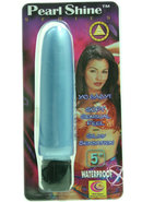 Pearl Shine Smooth Vibrator 5in - Blue