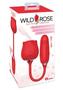 Wild Rose And Thruster Rechargeable Silicone Clitoral Stimulator With Suction - Red