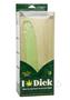 Naughty Bits I Leaf Dick Glow-in-the-dark Weed Leaf Filled Dildo - Green