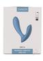 Svakom Erica Rechargeable Silicone App Compatible Dual Vibrator With Clitoral Stimulator And Remote - Dusty Blue